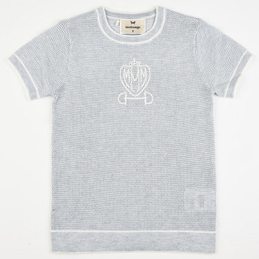 Melange Boys Lincoln Logo Knit Shirt